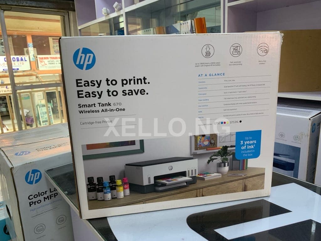 HP SMART TANK 670 WIRELESS ALL-IN-ONE PRINTER for sale in Wuse 2, FCT